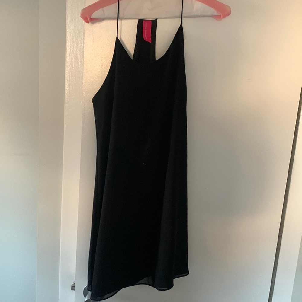 Small black slip dress